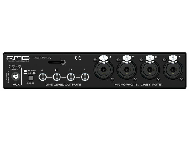 RME QUADMIC | Signal processing - SONOLOGY Toulouse